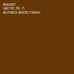 #663807 - Nutmeg Wood Finish Color Image